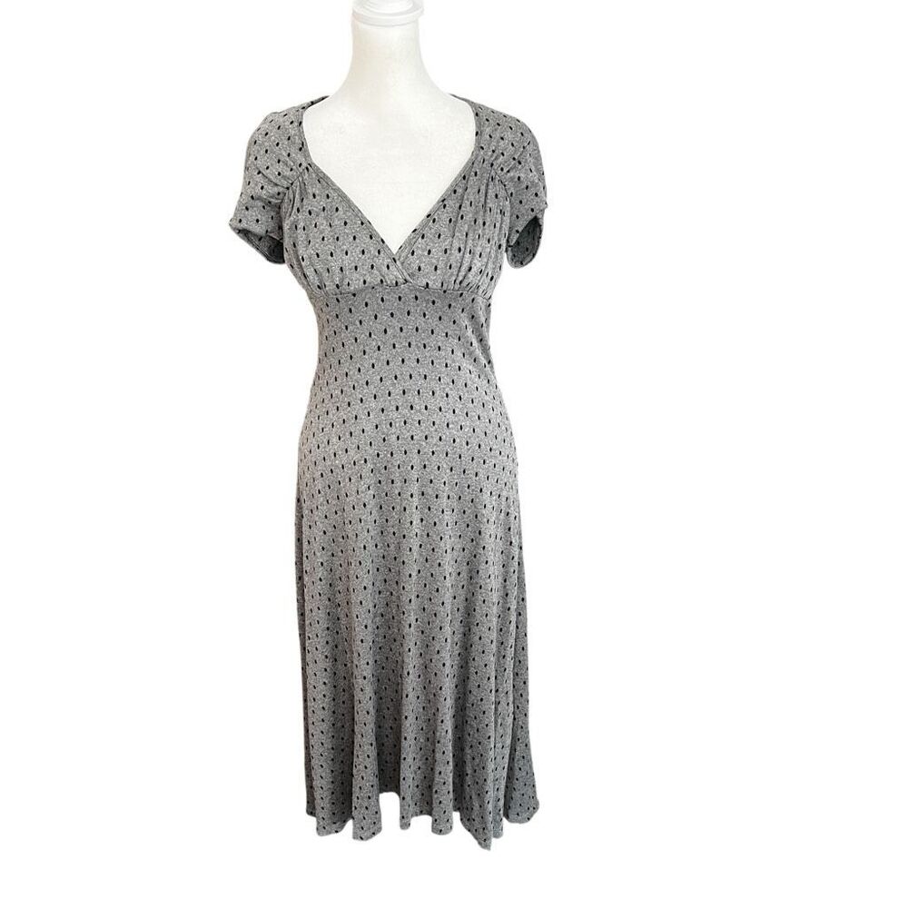 Vintage Betsey Johnson Polka Dot Midi Dress Coquette Y2K Empire Waist M - Picture 2 of 6